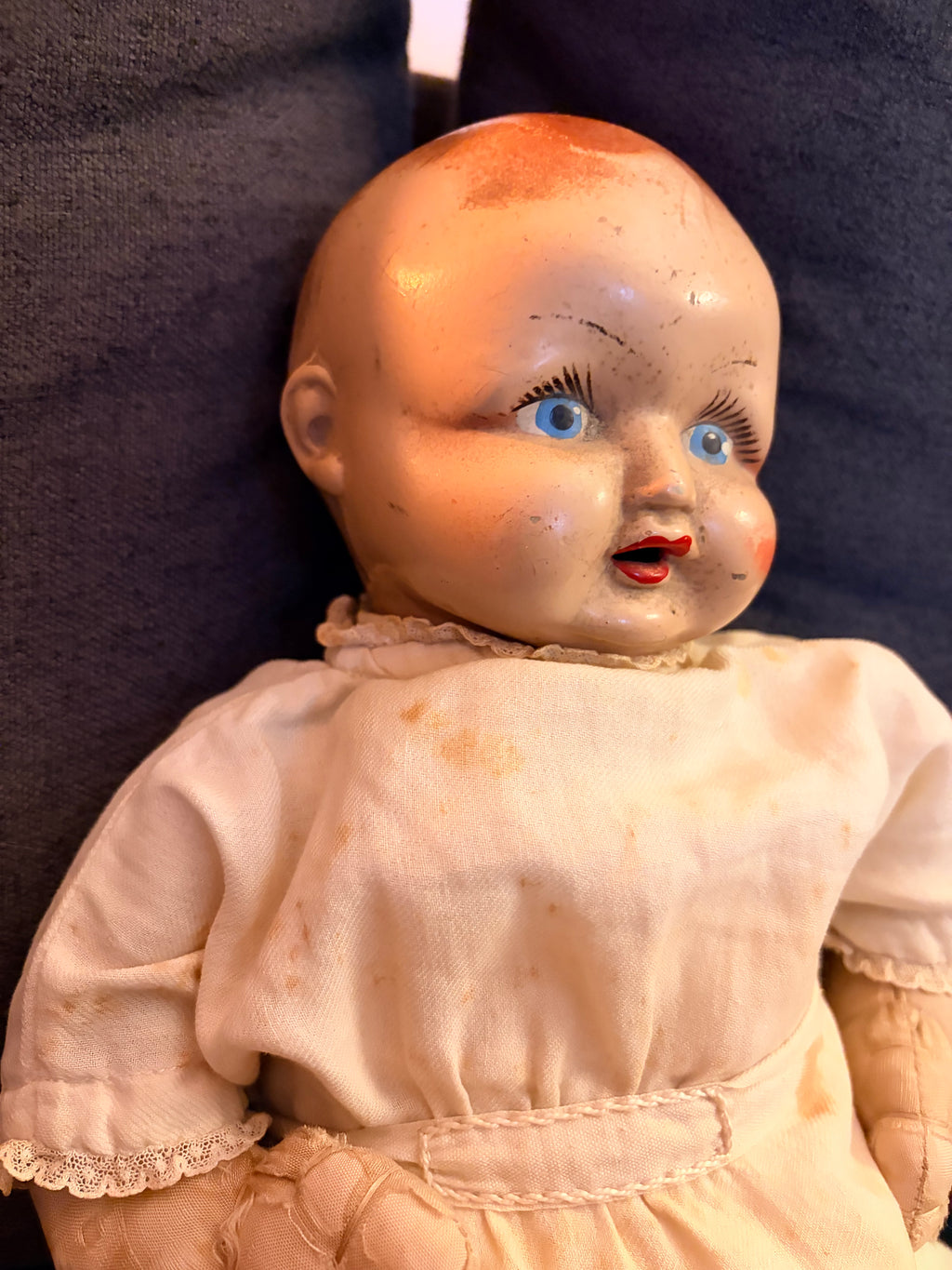 Cloth Bodied (possibly haunted) Doll 15”