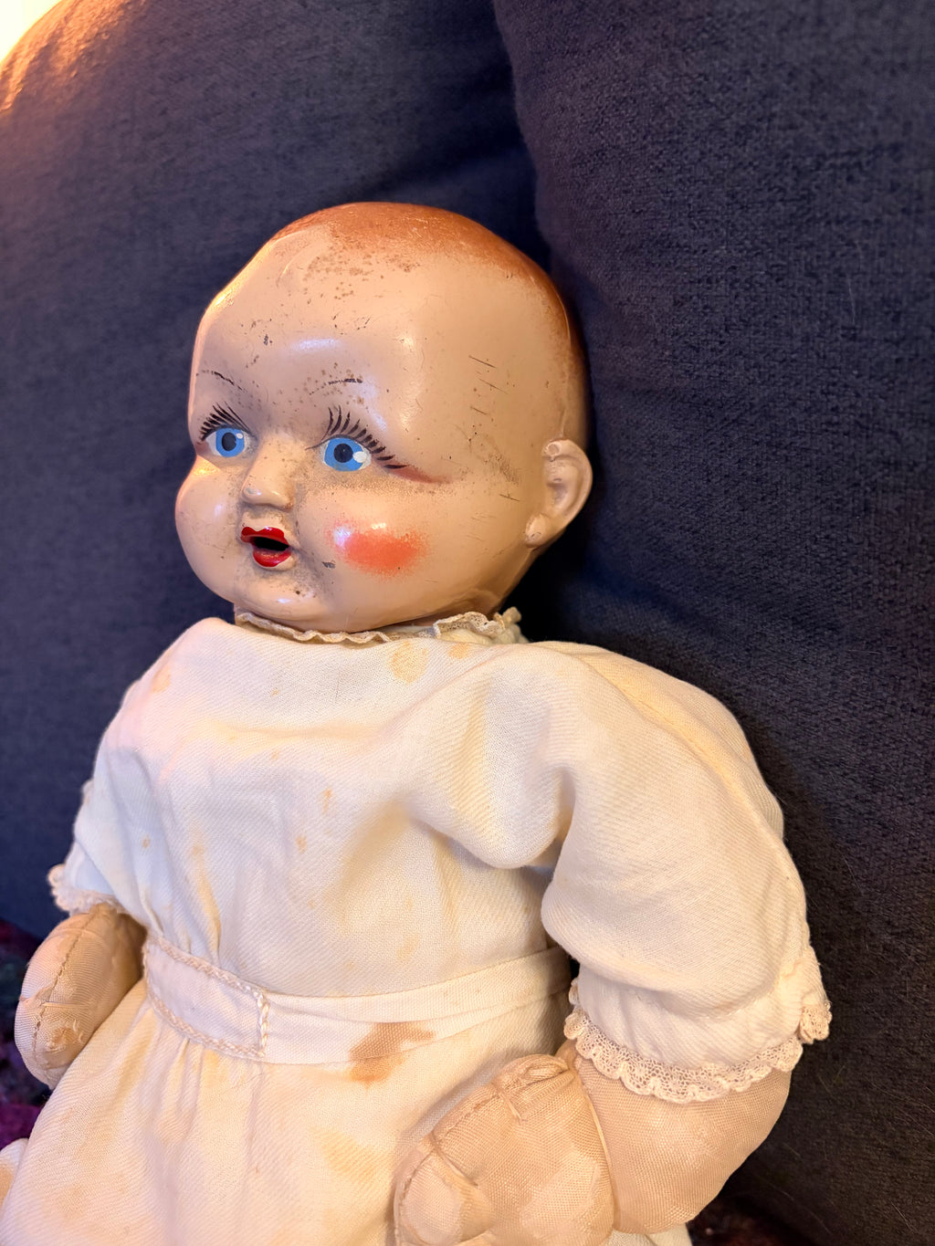 Cloth Bodied (possibly haunted) Doll 15”