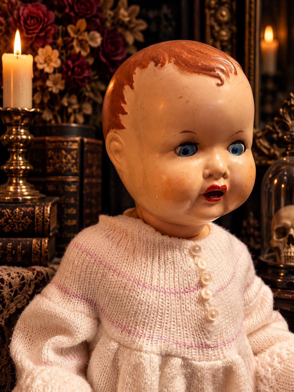 Ruby (possibly haunted) Doll 24”