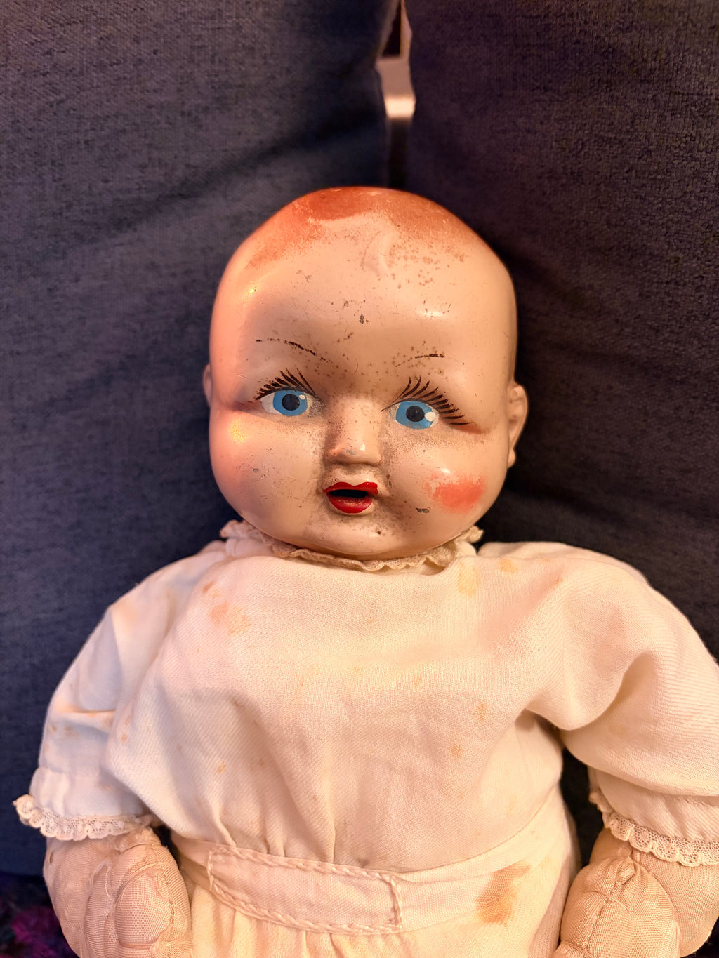 Cloth Bodied (possibly haunted) Doll 15”