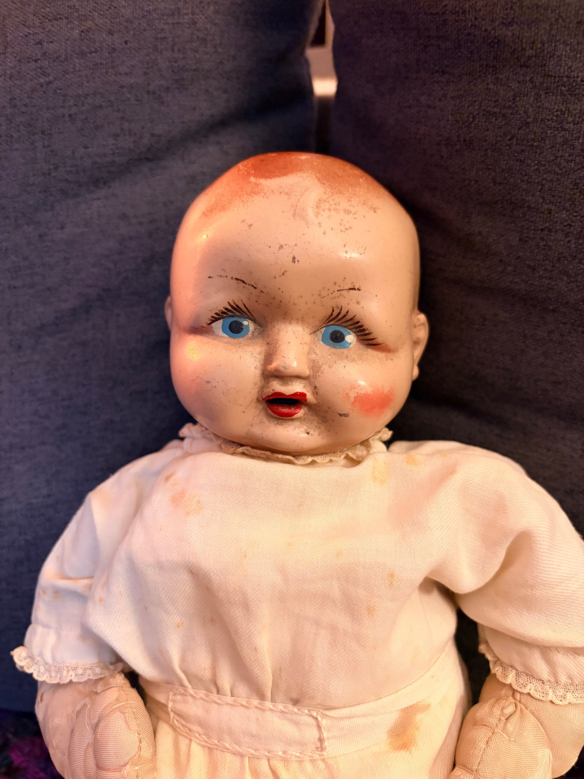 Cloth Bodied (possibly haunted) Doll 15”