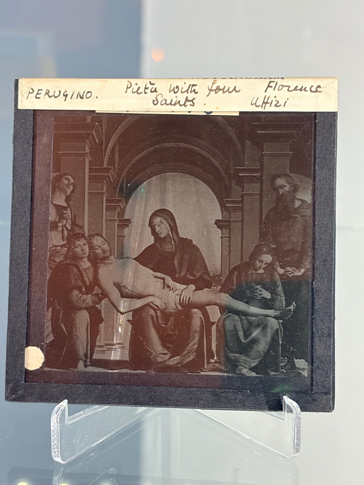 Antique Magic Lantern Art Glass Slide