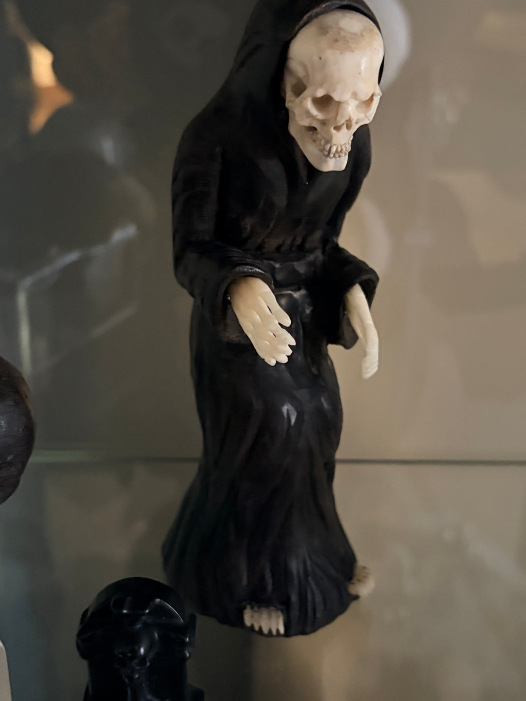 Vintage/Antique Carved Grim Reaper Figure