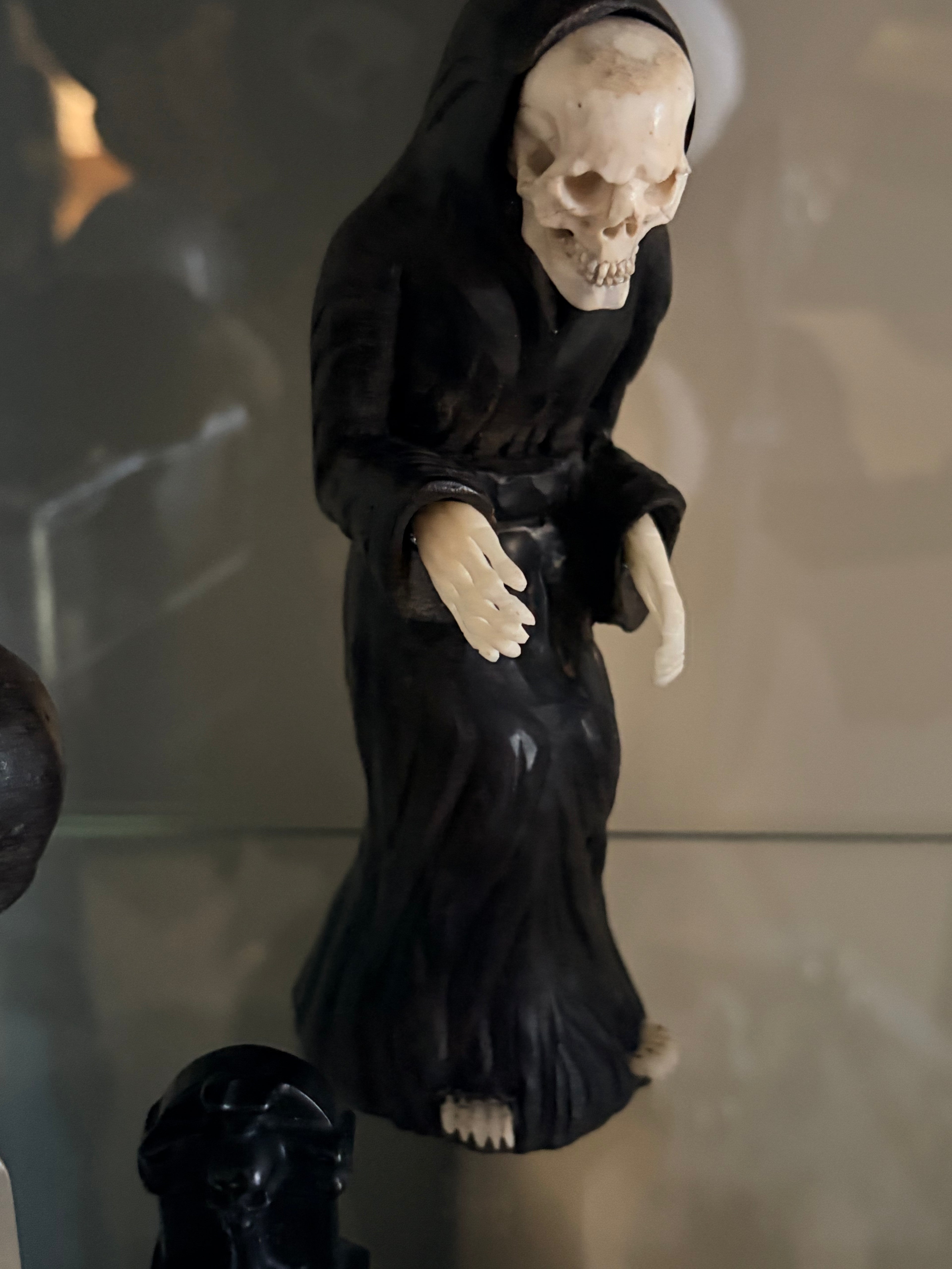Vintage/Antique Carved Grim Reaper Figure