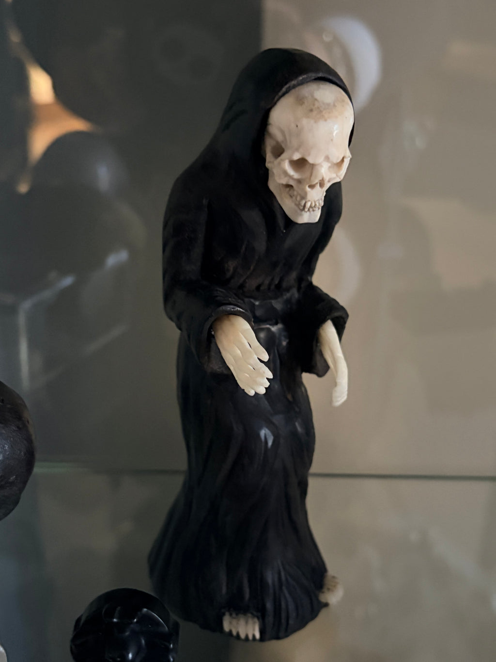 Vintage/Antique Carved Grim Reaper Figure