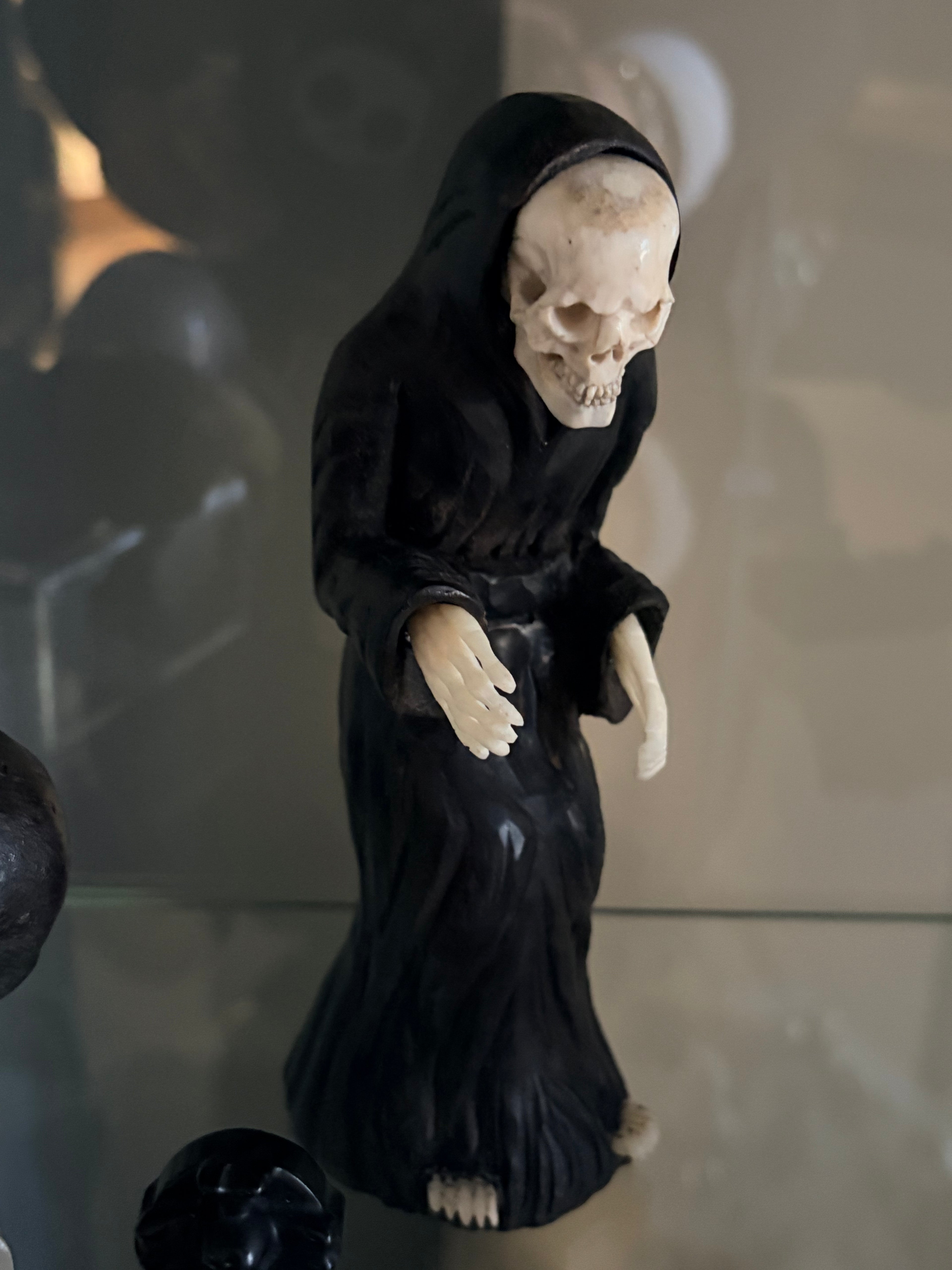 Vintage/Antique Carved Grim Reaper Figure