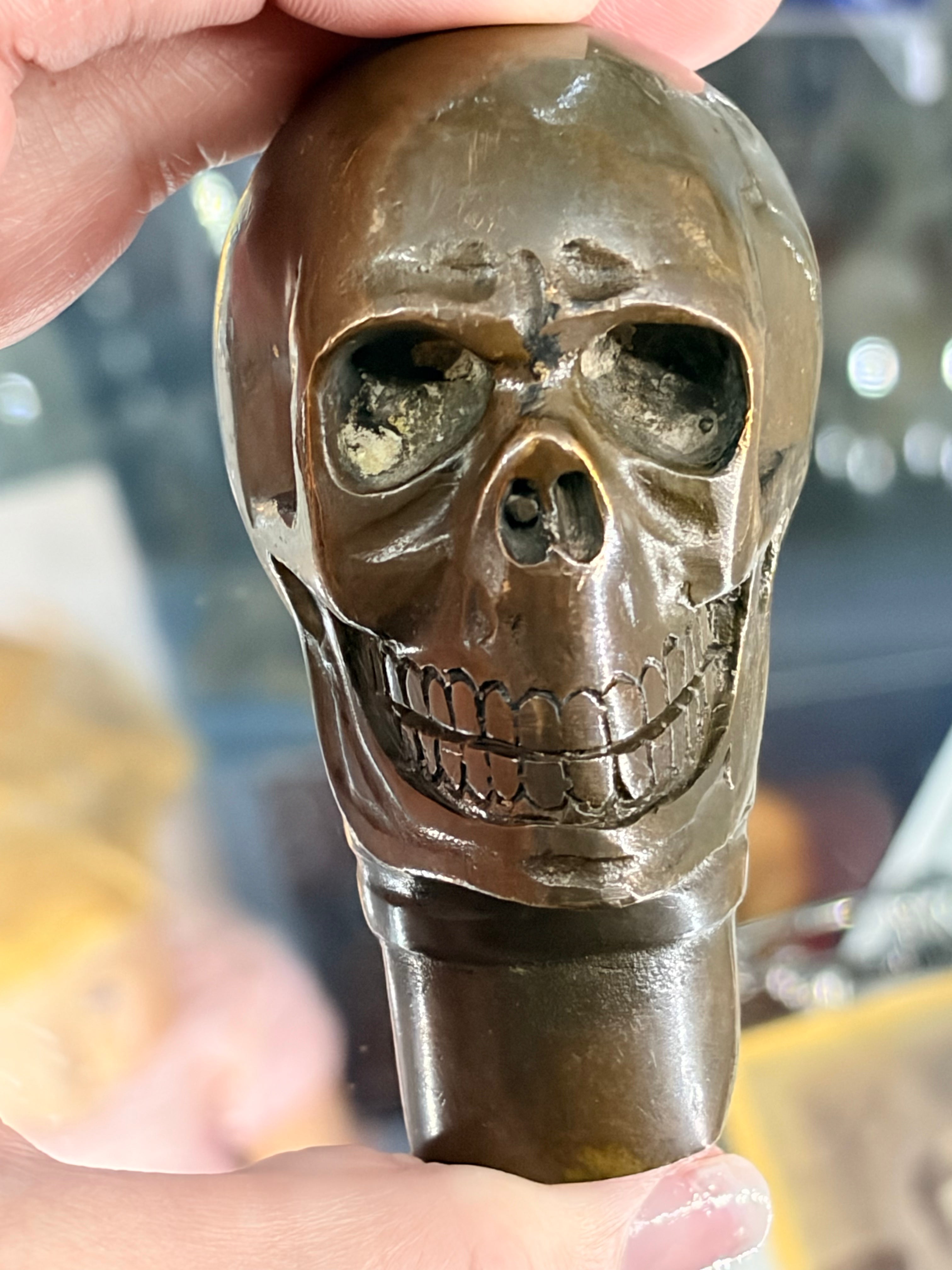 Victorian Walking Cane Top - Skull