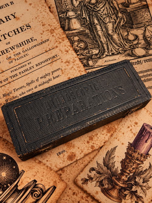 Antique Microscope Preparations - pathology slides